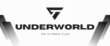 a logo for underworld the ultimate clan is displayed on a white background