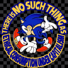 a sonic the hedgehog logo that says " there is no such thing as "