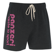 a pair of black shorts that says " veste lo sport "