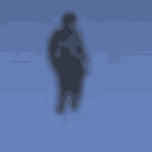 a blurred image of a person standing in the air