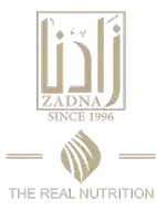 a logo for zadna since 1996 with the real nutrition written below it