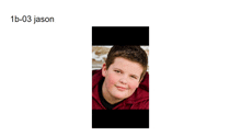 a picture of a young boy with the name jason on it