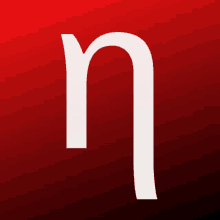 a red background with the letter n in white