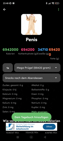 a phone screen shows a picture of a penis