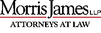 morris james llp attorneys at law logo on a white background