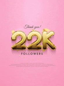 it is a thank you card for 22k followers .