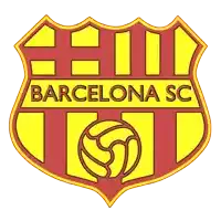 a red and yellow logo for barcelona sc