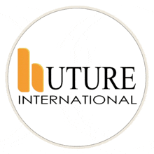 a logo for future international is shown in a circle