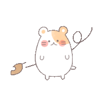 a drawing of a hamster with a baseball glove on its back