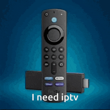 a fire tv remote is sitting next to a fire tv stick