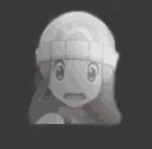 a blurred picture of a girl wearing a white hat