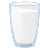 a glass filled with a white liquid on a white surface