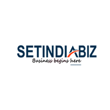 setindiabiz business begins here is written on a white background