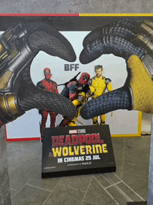 a poster for deadpool and wolverine in cinemas on july 25