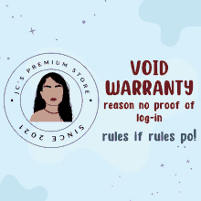 a void warranty rules if rules po advertisement