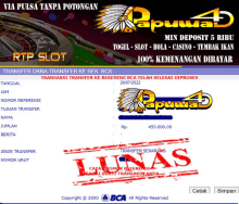 a screenshot of a website that says ' via pulsa tanpa potongan ' on it