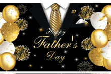 a happy father 's day greeting card with a suit and tie