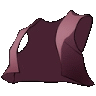 a pixel art drawing of a purple pillow with a white border on a white background .