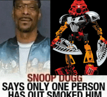 a picture of snoop dogg next to a picture of a robot