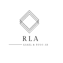 a logo for rla kakel & bygg ab