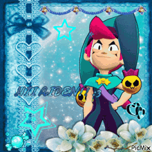 a picture of a cartoon character with the name hiiaiden 3 on it