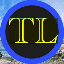 a blue circle with the letter tl in the center