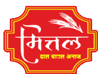 a red and yellow logo with a wheat ear in the center