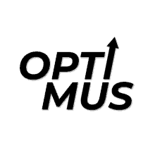 a black and white logo that says optimus on it