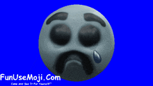 a picture of a sad face with a tear coming out of it