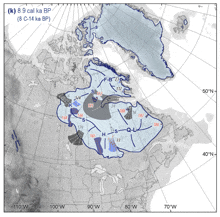 a map of the arctic shows a large circle in the center