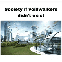 a poster that says society if voidwalkers didn t exist