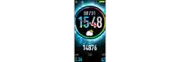 a smart watch displays the time as 15:48 and the number of steps as 14876