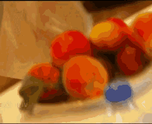 a computer generated image of a bunch of fruit with the words ' e-art.lv ' on the bottom