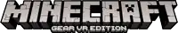 a logo for the minecraft gear vr edition game