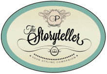 a logo for a company called the storyteller your styling companion