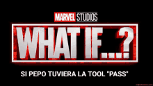 a poster for marvel studios ' what if series