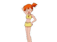 a cartoon girl with orange hair is wearing a yellow top and a yellow skirt