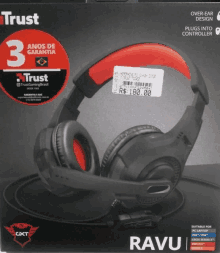 a pair of trust headphones with a price tag of 180.00