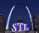 stl is displayed in front of the arch