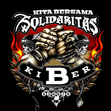 a poster that says kita bersama solidaritas kiber 43664 on it