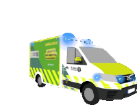 a drawing of an ambulance that says st john ambulance