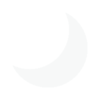 a white crescent moon is sitting on a white background .