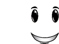 a black and white drawing of a smiling face