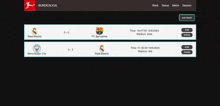 a screenshot of a bundesliga website showing real madrid fc barcelona and manchester city teams