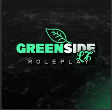 a green and white logo for greenside roleplay