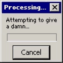 a computer screen says processing x process failed damn not given close