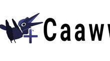 a logo for a company called caaw with a bird