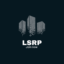 a logo for lsrp with a dark background