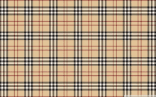 a burberry plaid pattern is repeated on a beige background