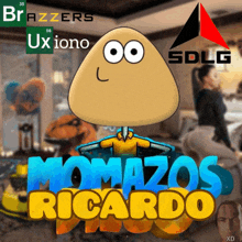 a picture of a cartoon character with the words momazos ricardo on the bottom